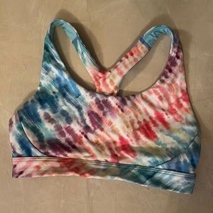 Athleta tie dye sports bra